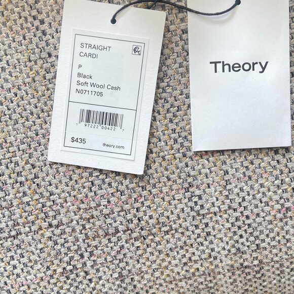 NWT Theory Wool Button Down Long Cardigan Size P - Picture 8 of 8